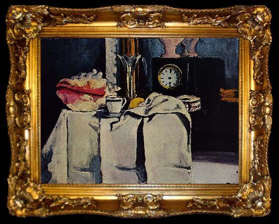 framed  Paul Cezanne The Black Marble Clock, ta009-2